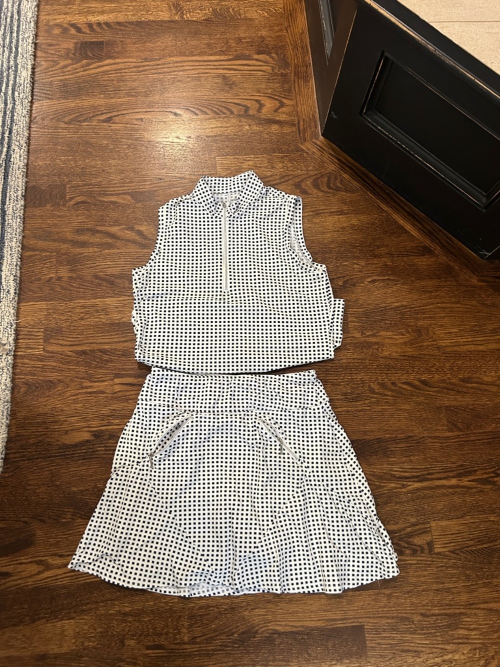 GG blue golf matching set skirt / tank